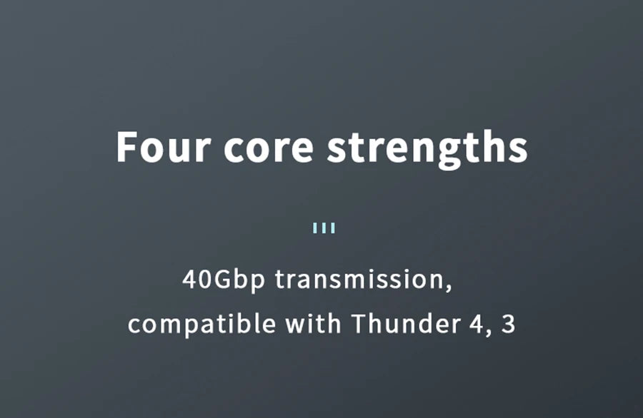 High-Speed USB4 240W Type-C Charging & Data Cable (40Gbps, 8K Display)